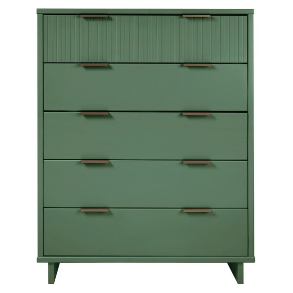 Manhattan Comfort Granville 45.27 Tall Dresser in Sage Green - DR-5023