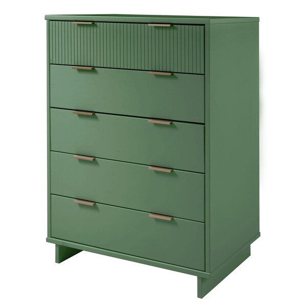 Manhattan Comfort Granville 45.27 Tall Dresser in Sage Green - DR-5023