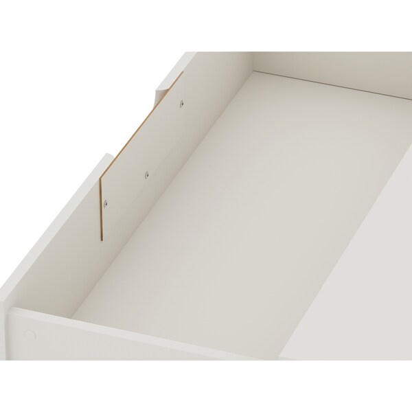 Manhattan Comfort Rockefeller Dresser, Off White and Nature - 103GMC3