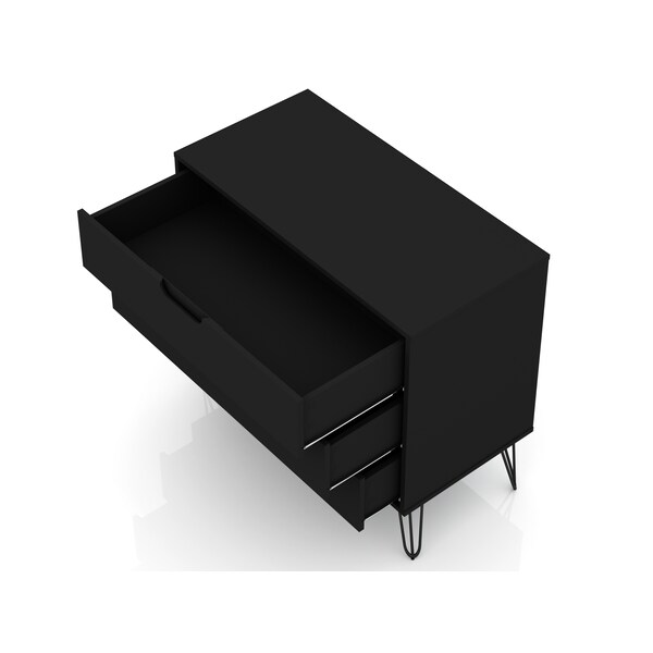 Manhattan Comfort Rockefeller Dresser, Black - 103GMC2