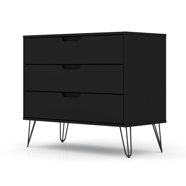 Manhattan Comfort Rockefeller Dresser, Black - 103GMC2