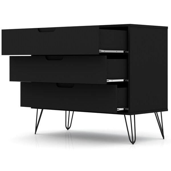 Manhattan Comfort Rockefeller Dresser, Black - 103GMC2