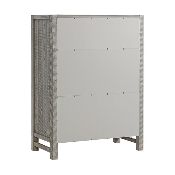 Alaterre Furniture Windsor 5-Drawer Chest of Drawers, Driftwood Gray - ANWI0332