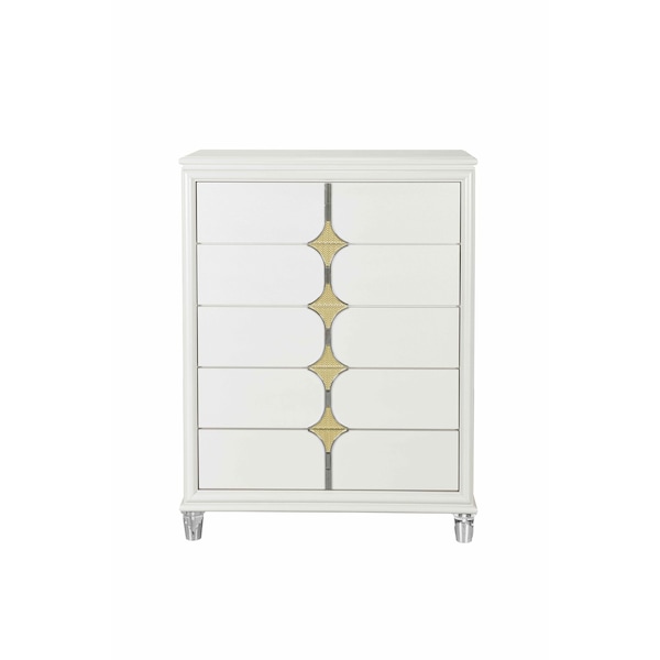 Global Furniture Usa Contemporary Orion Gold Chest - 6683