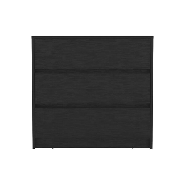 Tuhome Austin Three Drawer Dresser, Pull Out Mechanism-Black - CLW8959