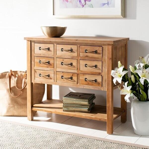 Safavieh Mendie 9 Drawer Chest, Oak - AMH1552A