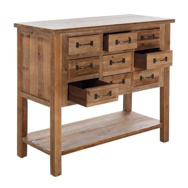 Safavieh Mendie 9 Drawer Chest, Oak - AMH1552A