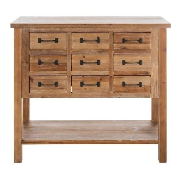 Safavieh Mendie 9 Drawer Chest, Oak - AMH1552A