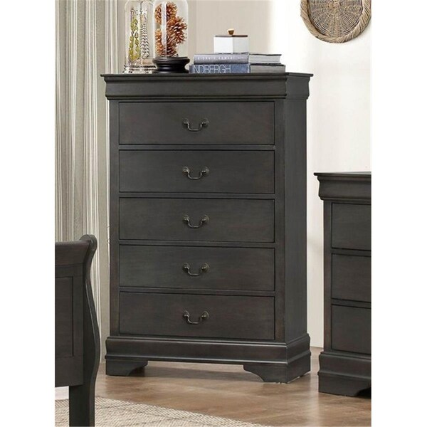 Home Elegance Homelegance Mayville Collection Dresser- Stained Grey - 58.25 x 15.75 x 33 in. - 2147SG-5