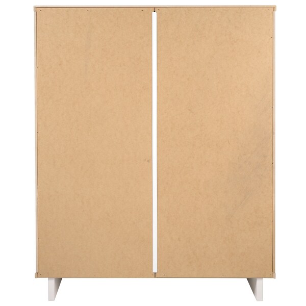 Manhattan Comfort Granville 45.27 Tall Dresser in White - DR-5021