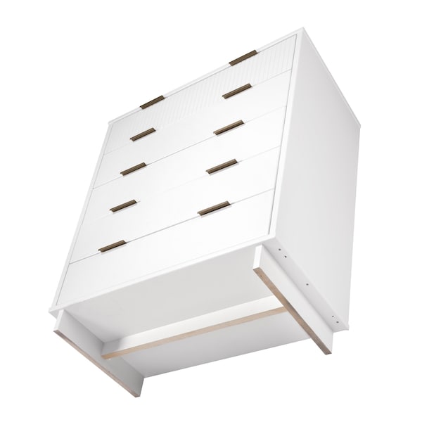 Manhattan Comfort Granville 45.27 Tall Dresser in White - DR-5021