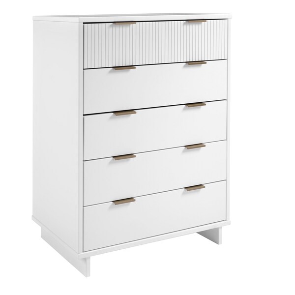 Manhattan Comfort Granville 45.27 Tall Dresser in White - DR-5021