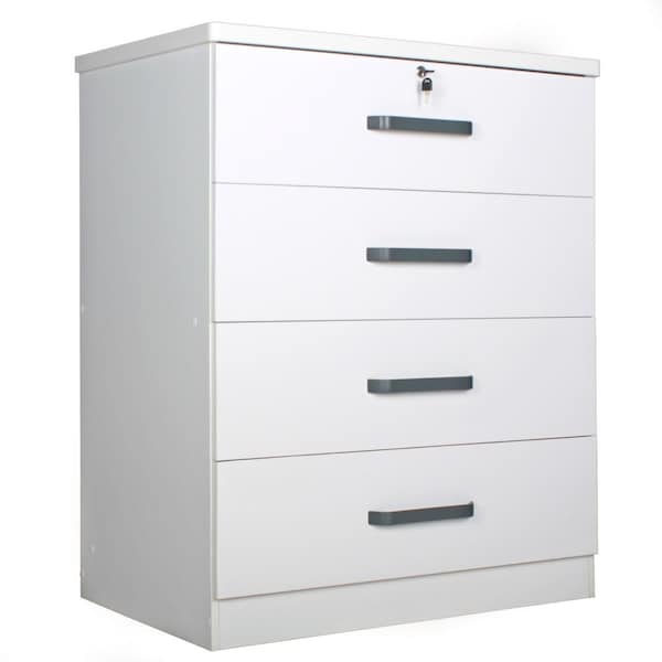 Better Home Liz Super Jumbo 4 Drawer Storage Chest Dresser, White - LD4-LIZ-WHT