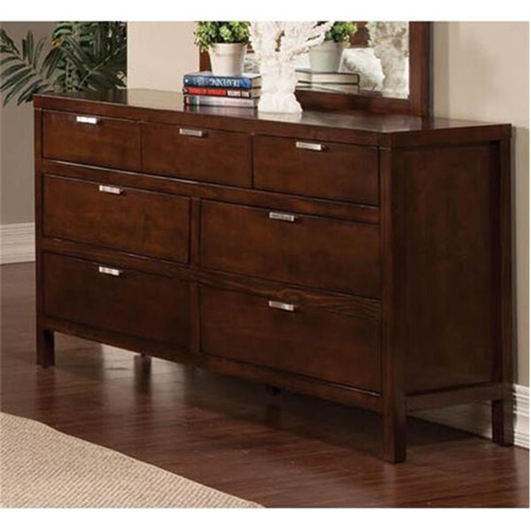 Alphinefurniture Carmel Dresser, Cappuccino - JR-03