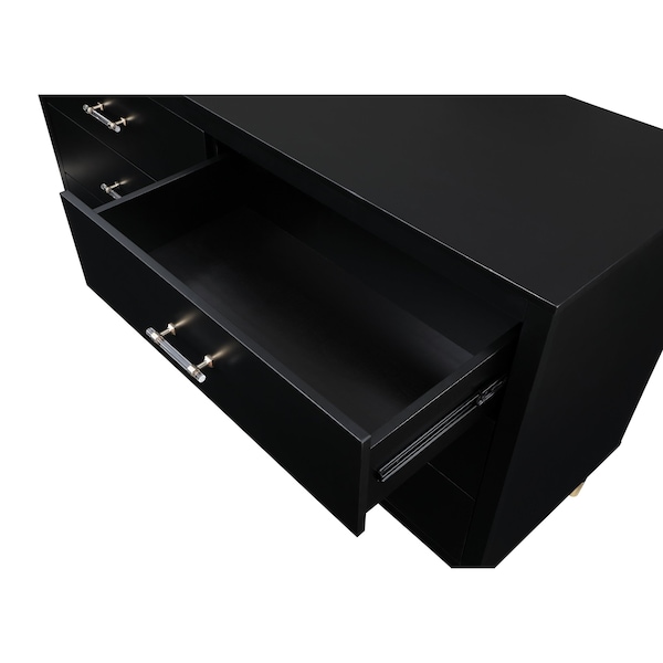 Manhattan Comfort Stanton Dresser in Black - DR-CHKD0602-BK