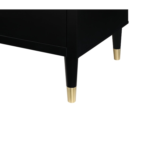 Manhattan Comfort Stanton Dresser in Black - DR-CHKD0602-BK