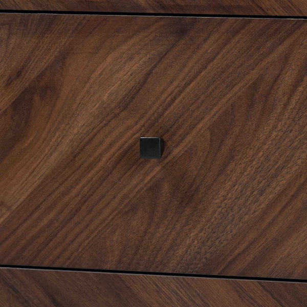 Baxton Studio Hartman Mid-Century Walnut Brown Finished Wood 6-Drawer Dresser - 193-11722-ZORO
