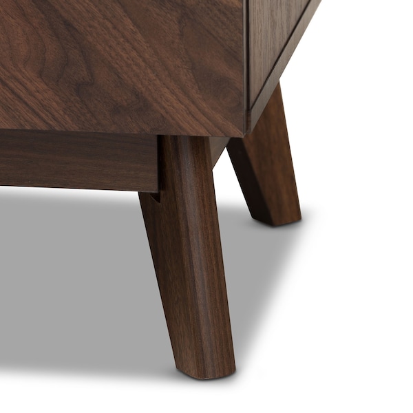 Baxton Studio Hartman Mid-Century Walnut Brown Finished Wood 6-Drawer Dresser - 193-11722-ZORO