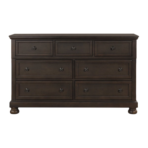 Homelegance Begonia Bedroom Dresser, Grey - 1718GY-5
