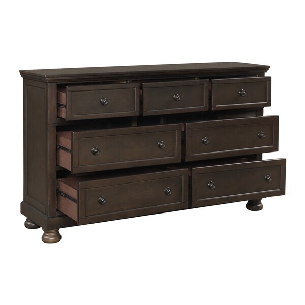 Homelegance Begonia Bedroom Dresser, Grey - 1718GY-5