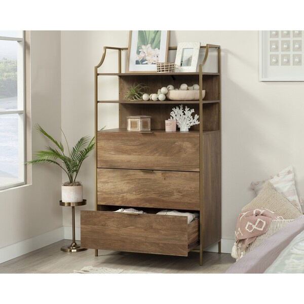 Sauder Inter Lux Tall 3-Drawer Chest Sma 3a - 435787