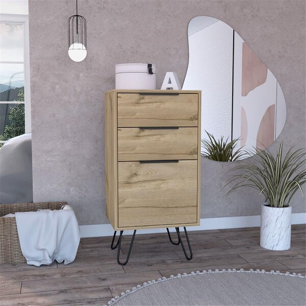 Depot E-Shop Begonia Light Dresser, Light Oak - DE-CLD7038