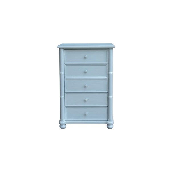 Sunset Trading 4 Drawers & 2 Cabinets Cool Breeze Bedroom Chest - CF-1741-0156