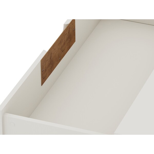 Manhattan Comfort Rockefeller Dresser in Off White (Set of 2) - 2-103GMC8