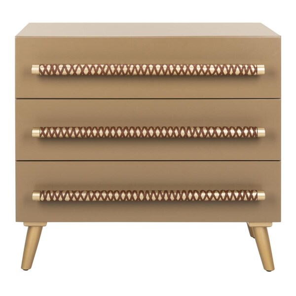 Safavieh Raquel 3 Drawer Chest, Light Brown - CHS6602A