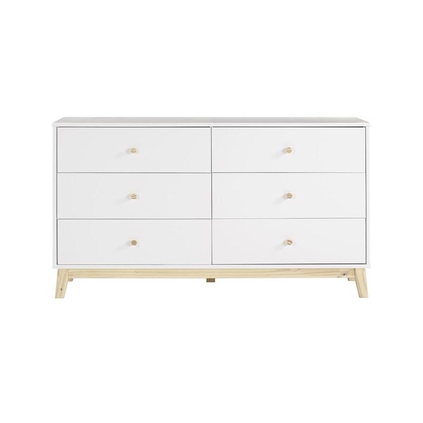 Kd Cama De Bebe 60 in. MOD 6-Drawer Double Dresser - KD3242121
