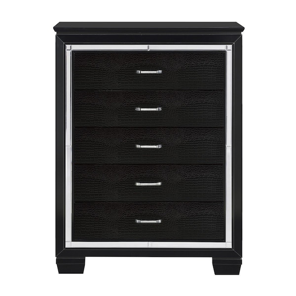 Homelegance Allura Bedroom Chest, Black - 1916BK-9