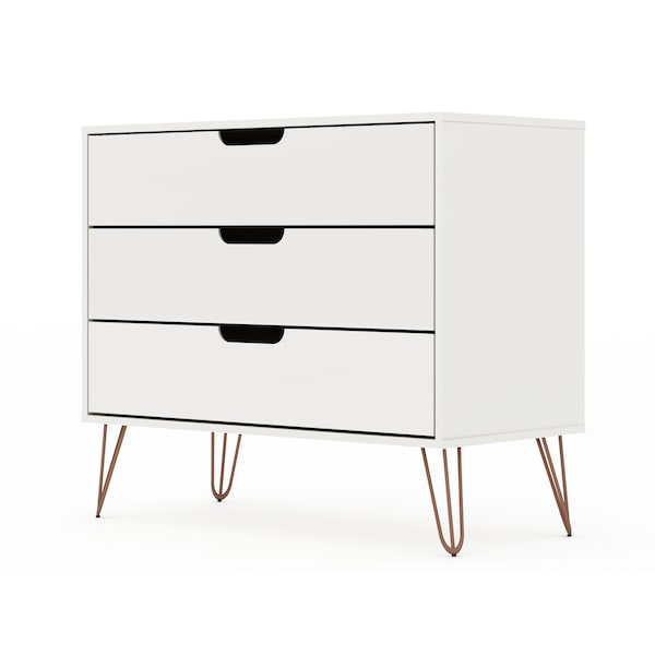 Manhattan Comfort Rockefeller Dresser, White - 103GMC1