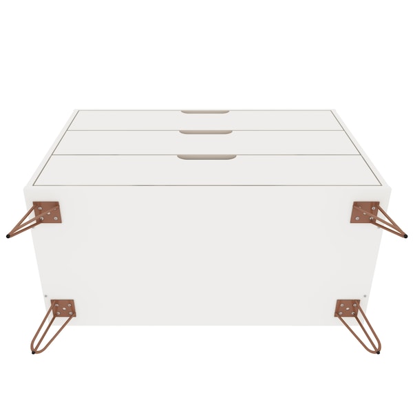 Manhattan Comfort Rockefeller Dresser, White - 103GMC1