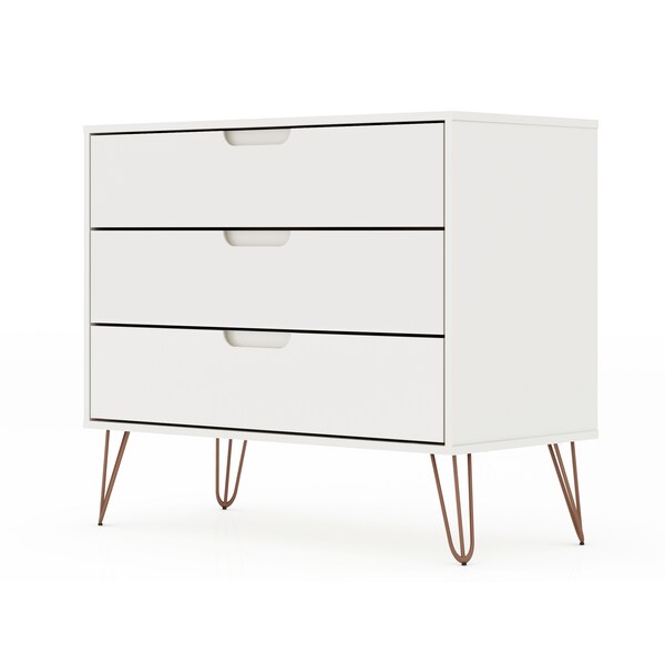Manhattan Comfort Rockefeller Dresser, White - 103GMC1