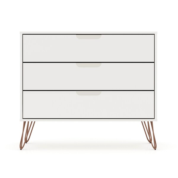 Manhattan Comfort Rockefeller Dresser, White - 103GMC1