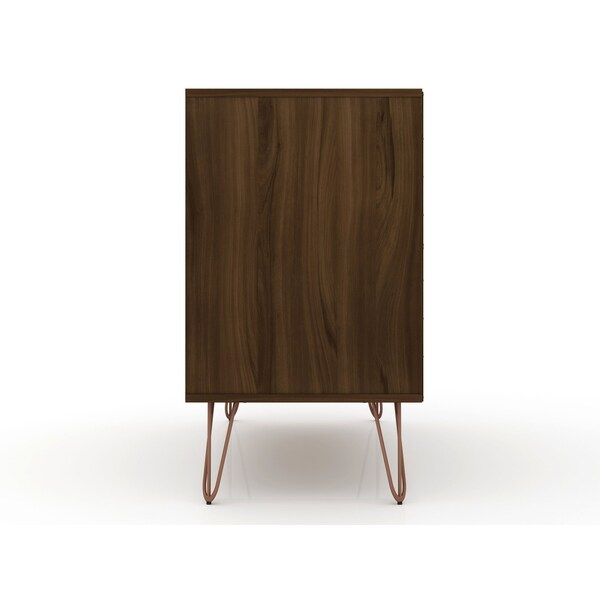 Manhattan Comfort Rockefeller Dresser in Brown (Set of 2) - 2-103GMC5