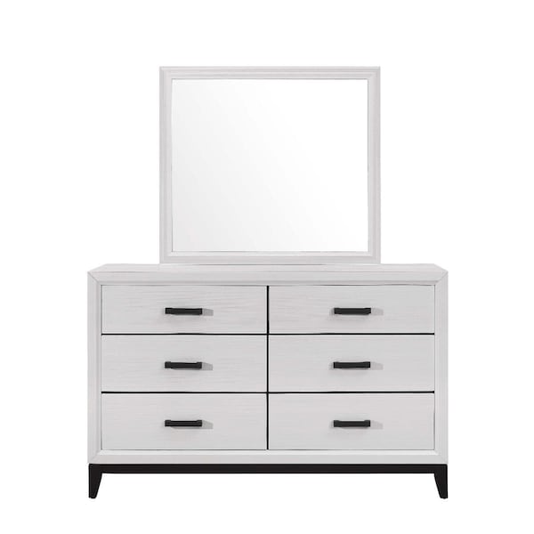 Global Furniture Usa Kate White Dresser - KATE-WHITE-D