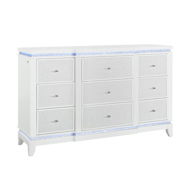 Global Furniture Usa Contemporary Alina Dresser With Led - 5533
