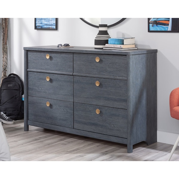 Sauder Dover Edge Dresser Dok , Spacious drawers feature metal runners and safety stops - 433518