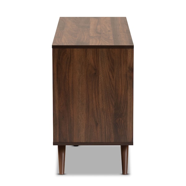 Baxton Studio Naoki Two-Tone Grey and Walnut Finished Wood 6-Drawer Bedroom Dresser - 168-10930