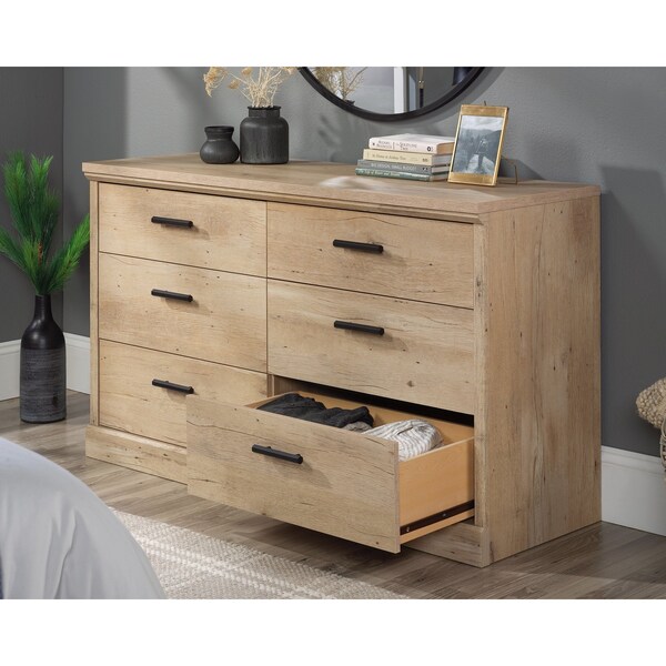 Sauder Aspen Post 6 Drawer Dresser Pmo A2 , Safety tested for stability to help reduce tip-over accidents - 433955