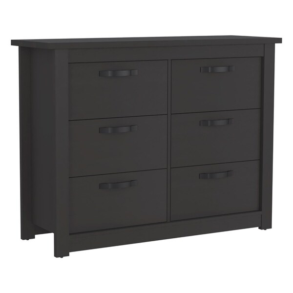 Tuhome Becca 6 Drawer Double Dresser, Four Legs, Metal Hardware, Light Gray - CLZ7151