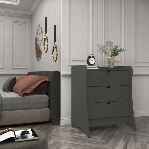 Manhattan Comfort Coney Dresser in Grey - 182GMC9
