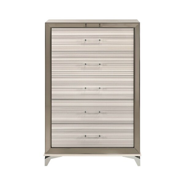 Global Furniture Usa Modern  Zebra Zambrano White Chest - 2511