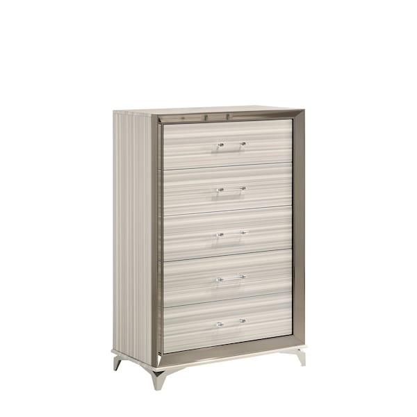 Global Furniture Usa Modern  Zebra Zambrano White Chest - 2511