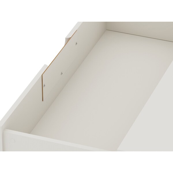 Manhattan Comfort Rockefeller Dresser in Off White and Nature (Set of 2) - 2-103GMC3