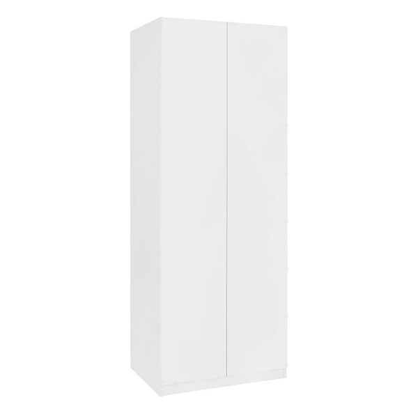 Manhattan Comfort Lee Wardrobe Closet 1.0 in White, 2PK - 2-WC001-WH