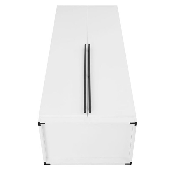 Manhattan Comfort Lee Wardrobe Closet 1.0 in White, 2PK - 2-WC001-WH
