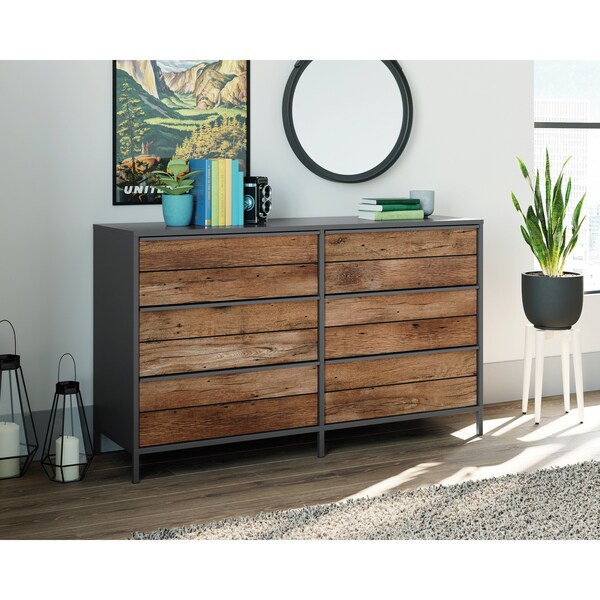 Sauder Boulevard Cafe 6 Drawer Dresser Vo , Safety tested for stability to help reduce tip-over accidents - 427351