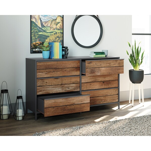 Sauder Boulevard Cafe 6 Drawer Dresser Vo , Safety tested for stability to help reduce tip-over accidents - 427351